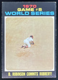 1971 Topps #331 1970 World Series Game 5: B. Robinson Commits Robbery! product image 1, provided for visual reference and