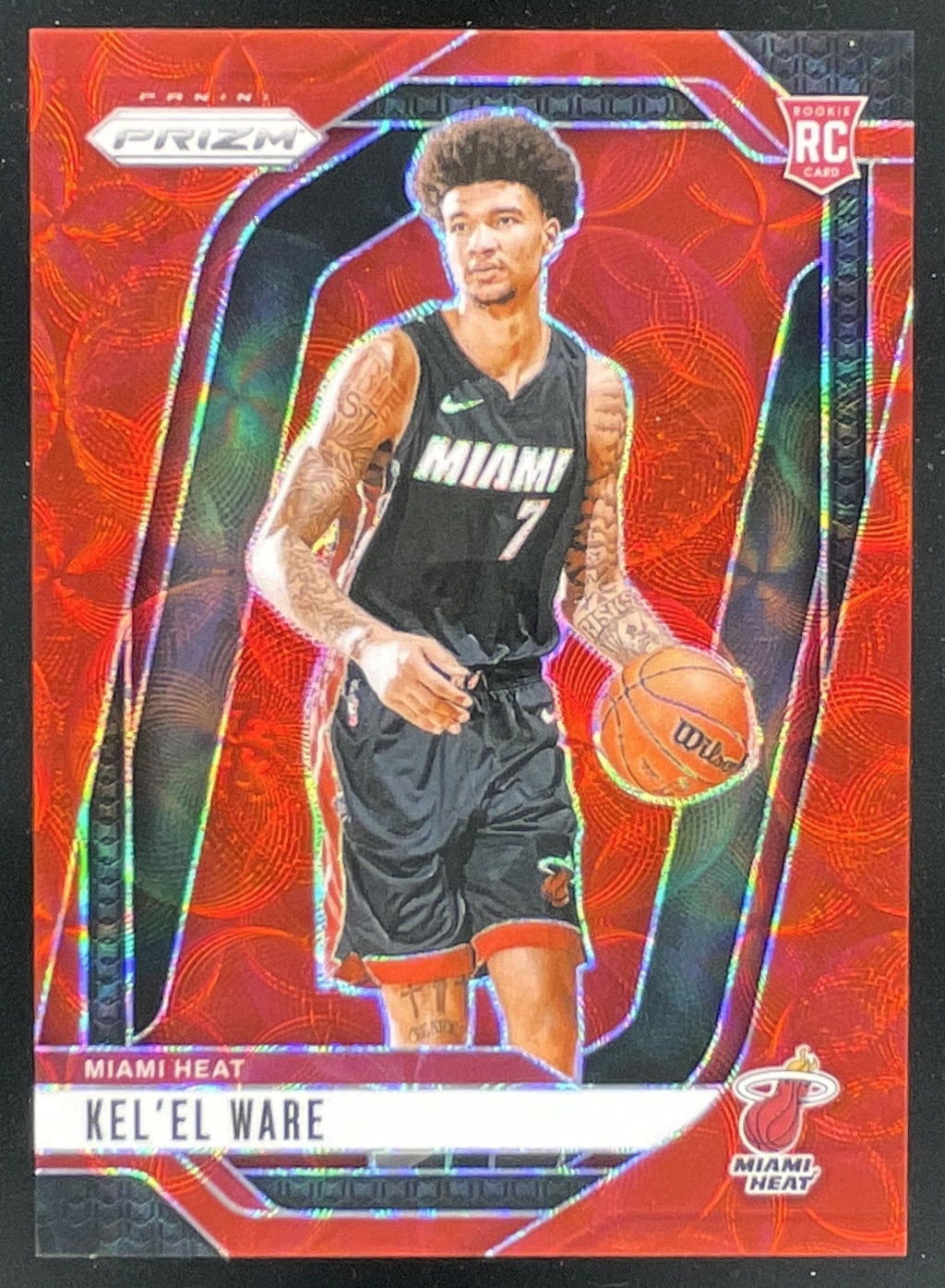 2024-25 Panini Prizm Choice Red Prizm #248 Kel el Ware RC /88 product image 1, provided for visual reference and product