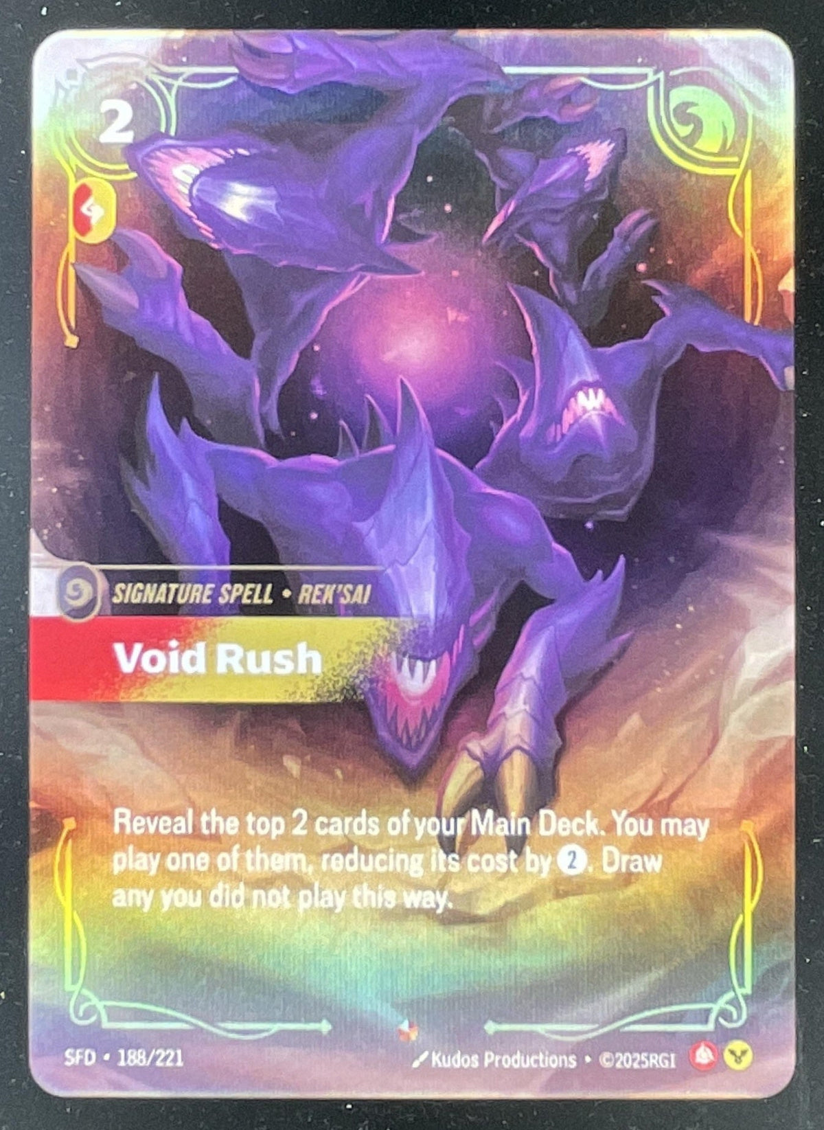Riftbound League of Legends Void Rush - Spiritforged SFD product image 1, provided for visual reference and product detail