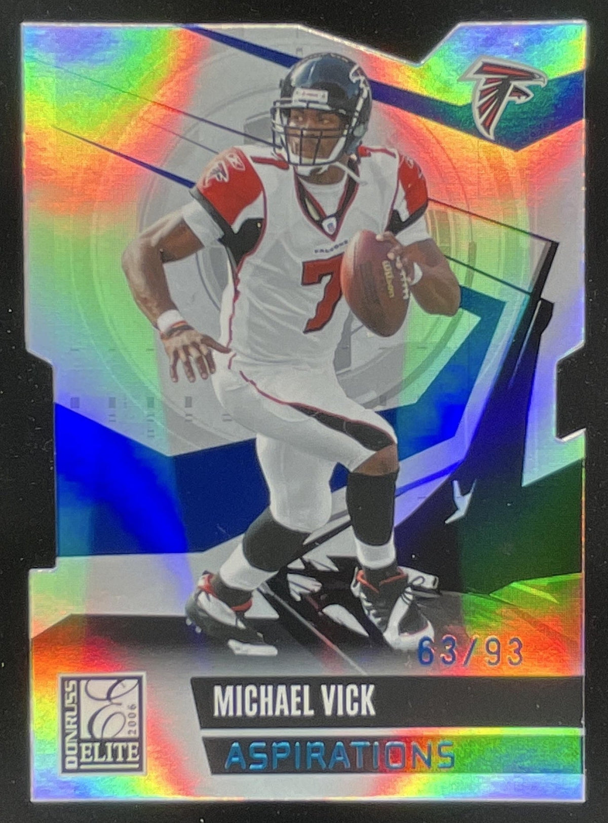 2006 Donruss Elite Aspirations #6 Michael Vick /93 product image 1, provided for visual reference and product detail review