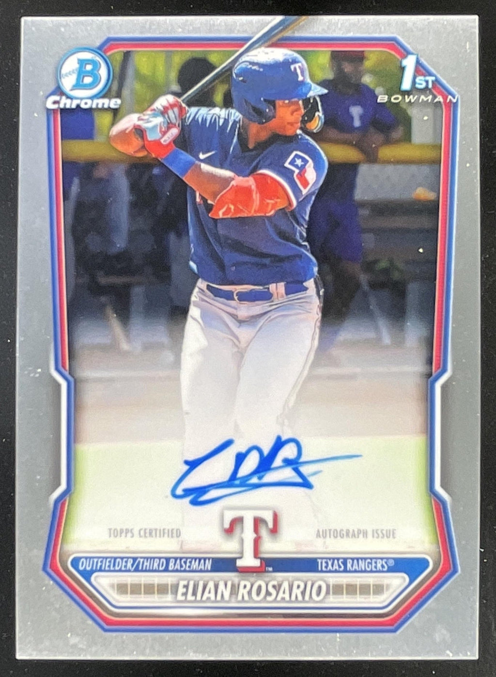 2026 Bowman Chrome Prospects Autograph #CPA-ER Elian Rosario RC Auto product image 1, provided for visual reference and