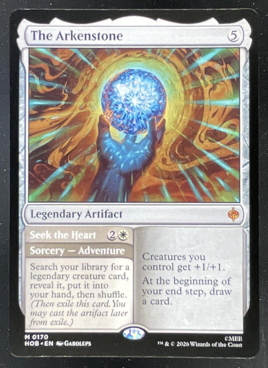 2026 Magic: The Gathering Hobbit Mythic Rare #0170 The Arkenstone Seek the Heart product image 1, provided for visual