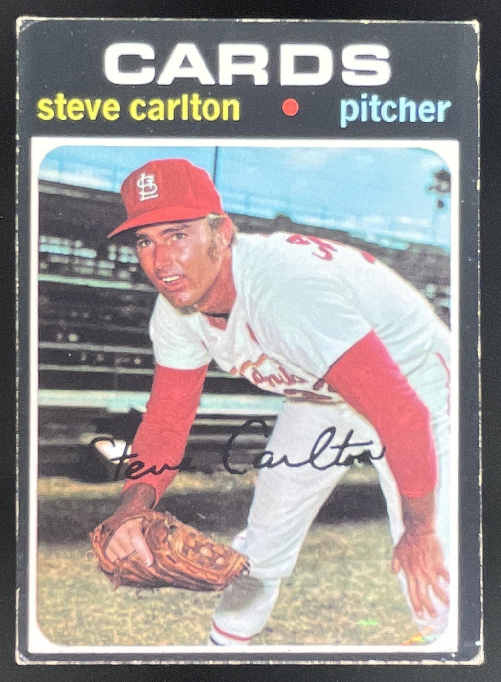 1971 Topps #55 Steve Carlton product image 1, provided for visual reference and product detail review