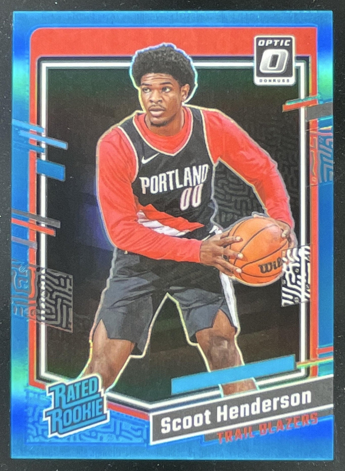 2023 Panini Donruss Optic Aqua Prizm #239 Scoot Henderson RC Rated Rookie /249 product image 1, provided for visual
