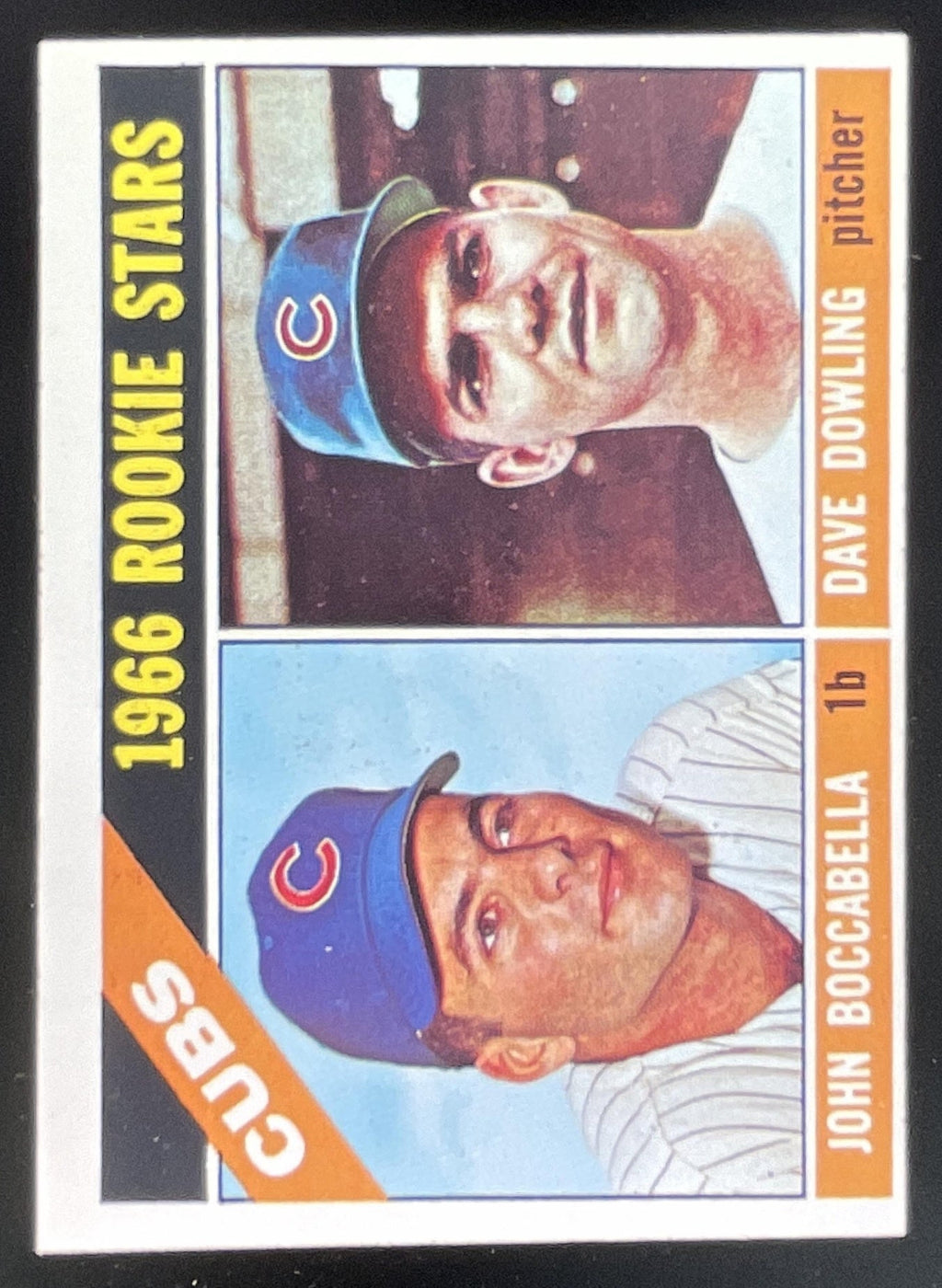 1966 Topps #482 Cubs 1966 Rookie Stars John Boccabella Dave Dowling product image 1, provided for visual reference and