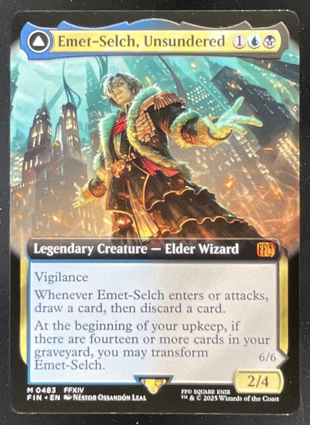2025 Magic: The Gathering Final Fantasy #0483 Emet-Selch Sorcerer of Eld EA Rare product image 1, provided for visual