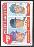 1969 Topps #1 American League Batting Carl Yastrzemski Danny Cater Tony Oliva product image 1, provided for visual reference