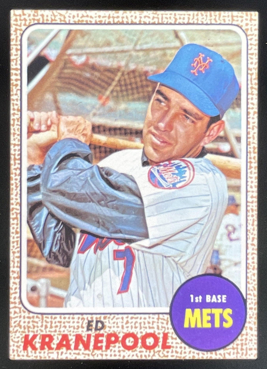 1968 Topps #92 Ed Kranepool product image 1, provided for visual reference and product detail review