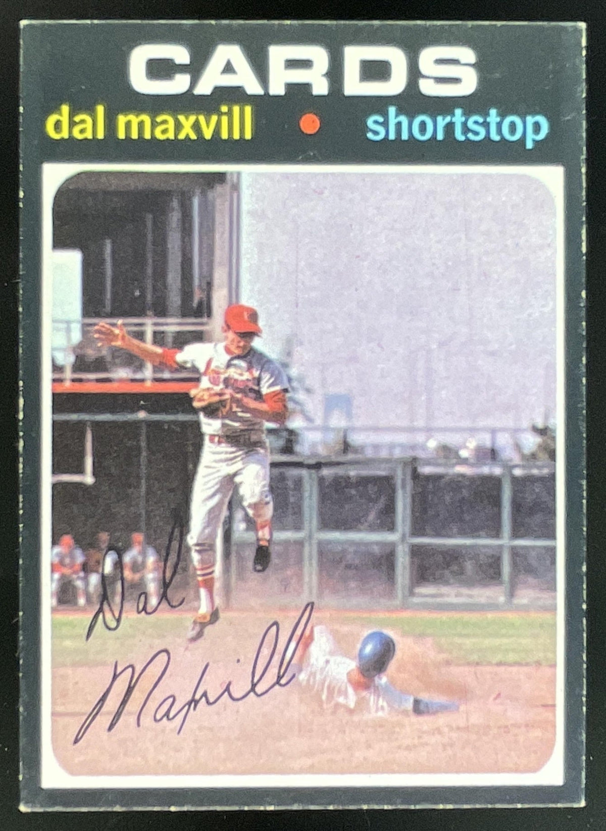 1971 Topps #476 Dal Maxvill product image 1, provided for visual reference and product detail review