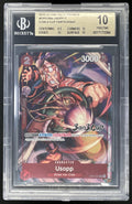 2022-23 One Piece 3-on-3 Cup Participant #OP01-004 Usopp BGS 10 product image 1, provided for visual reference and product