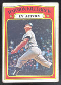 1972 Topps #52 Harmon Killebrew product image 1, provided for visual reference and product detail review