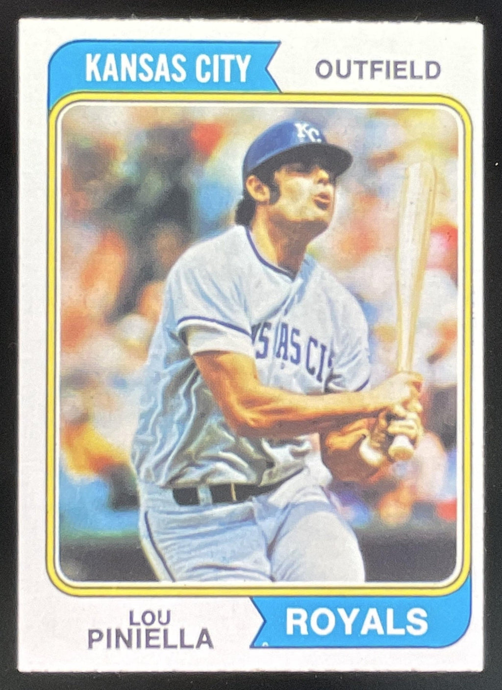 1974 Topps #390 Lou Piniella product image 1, provided for visual reference and product detail review