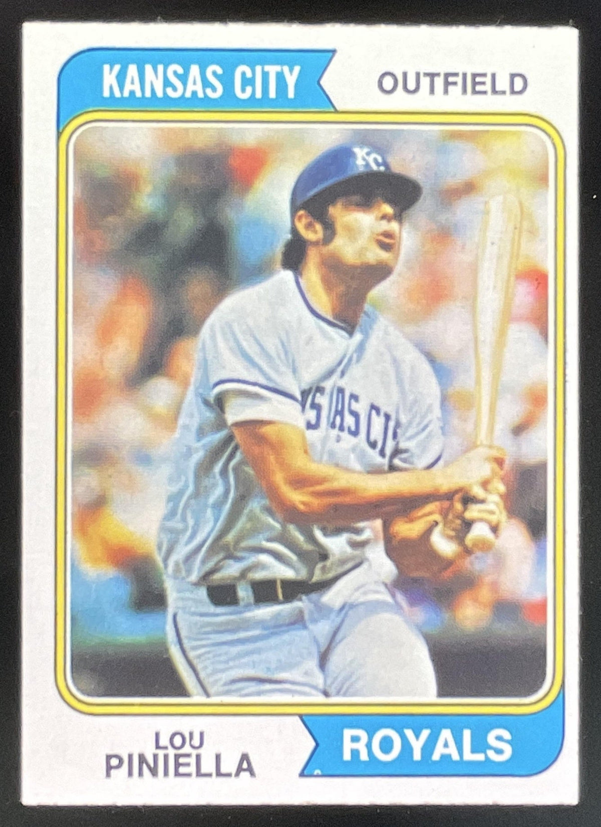 1974 Topps #390 Lou Piniella product image 1, provided for visual reference and product detail review
