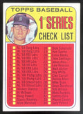 1969 Topps #57a RC Series Check List: 1-109 product image 1, provided for visual reference and product detail review