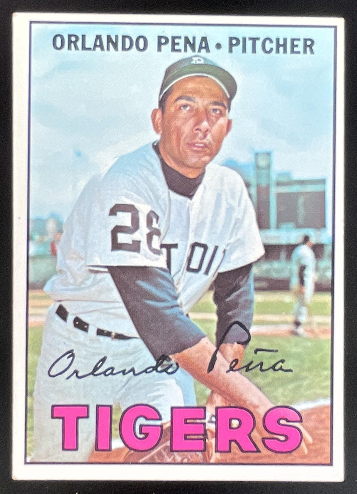 1967 Topps #449 Orlando Pena product image 1, provided for visual reference and product detail review