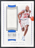 2017-18 Panini National Treasures Retro Materials #RM-20 Grant Hill /99 product image 1, provided for visual reference and