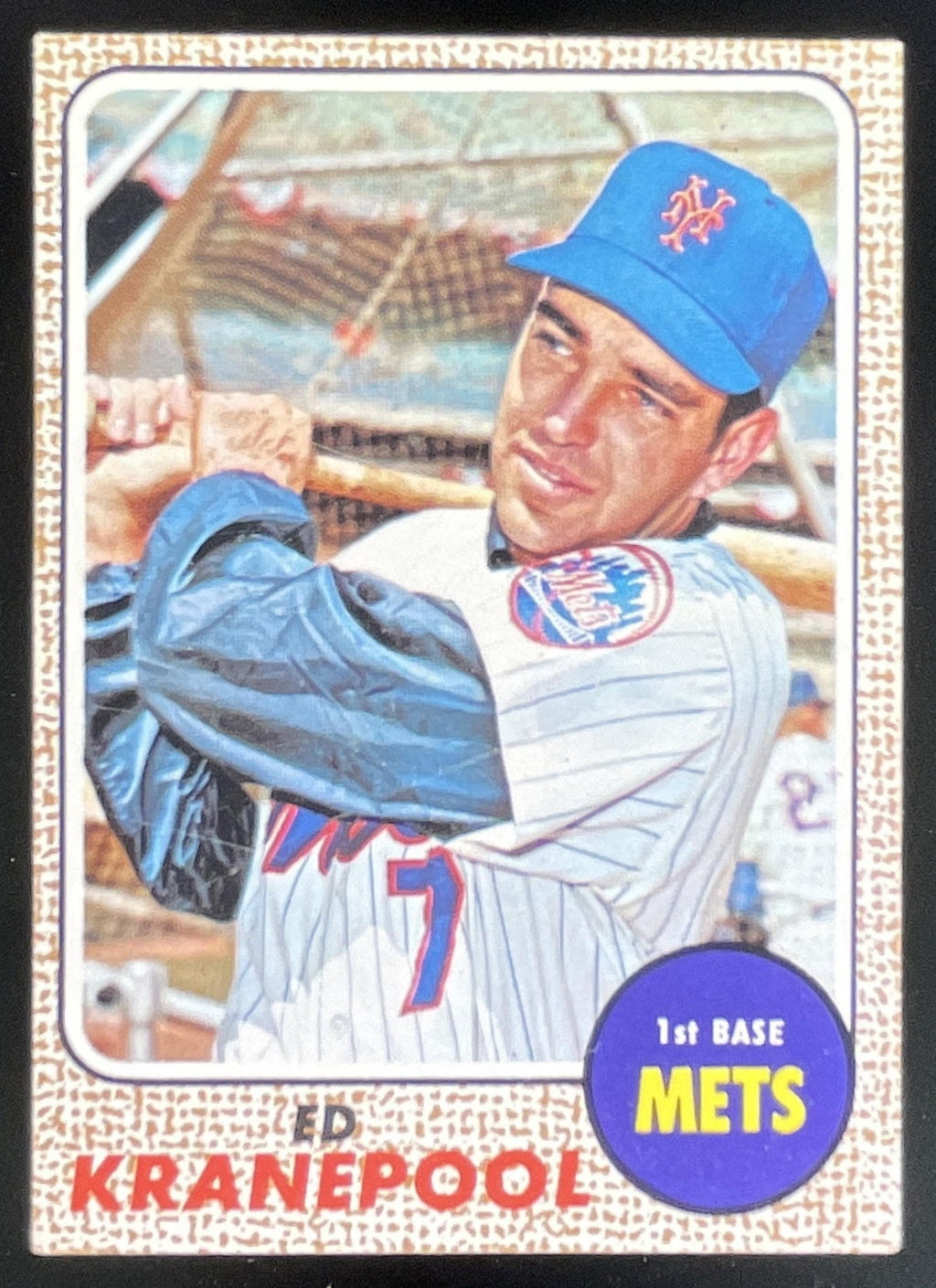 1968 Topps #92 Ed Kranepool product image 1, provided for visual reference and product detail review