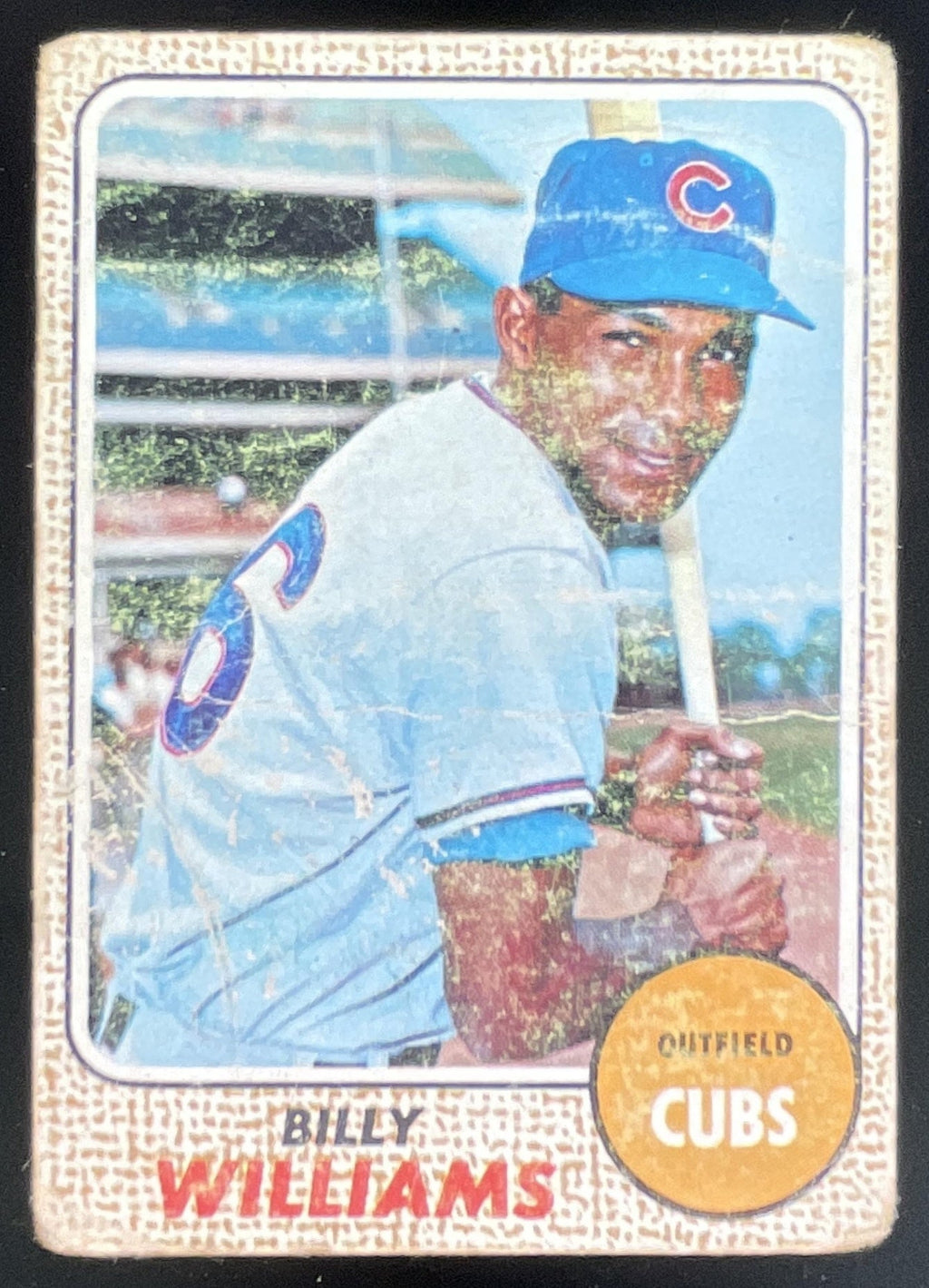 1968 Topps #37 Billy Williams product image 1, provided for visual reference and product detail review