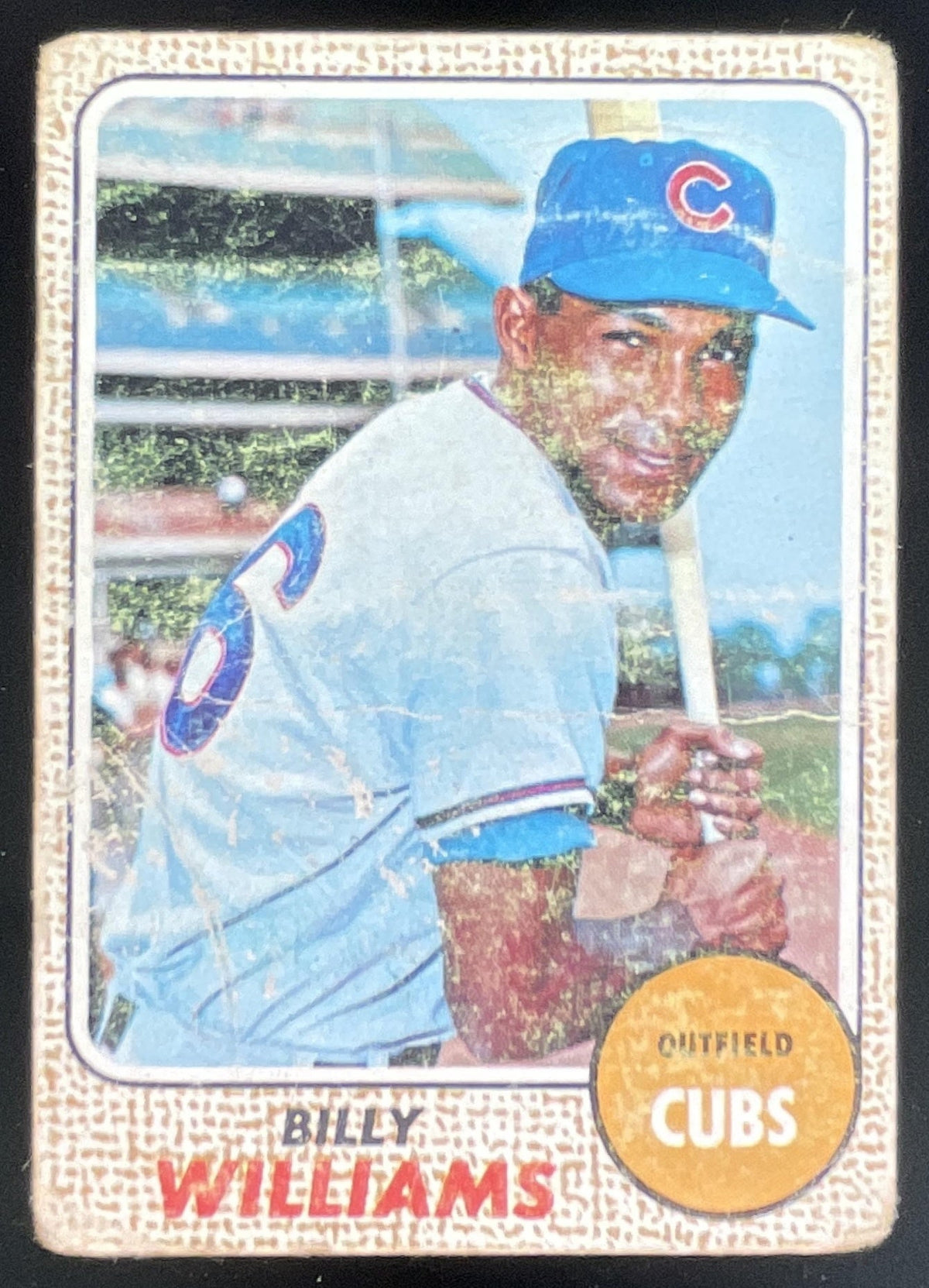 1968 Topps #37 Billy Williams product image 1, provided for visual reference and product detail review