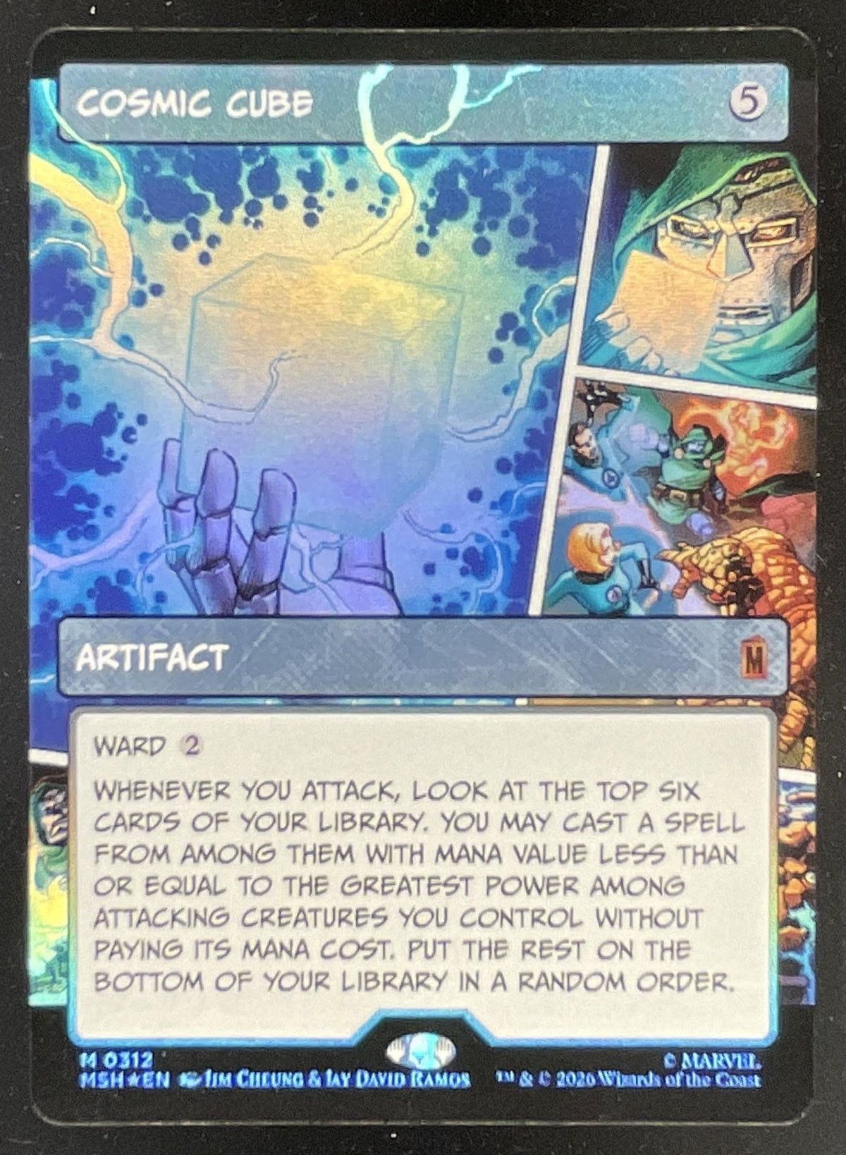 Magic The Gathering Cosmic Cube Borderless 0312 - Marvel Super Heroes MSH product image 1, provided for visual reference and