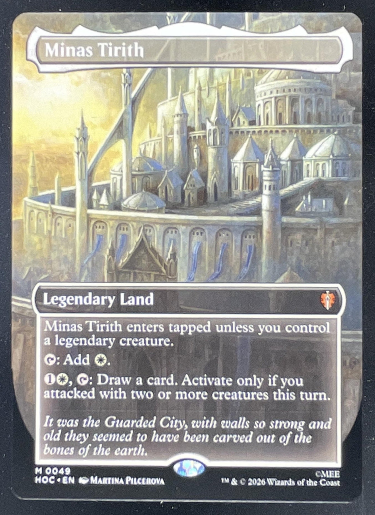 2026 Magic: The Gathering The Hobbit Eternal Mythic Rare #0049 Minas Tirith product image 1, provided for visual reference