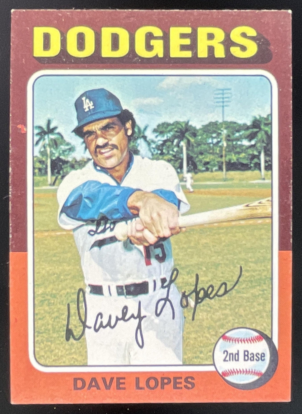 1975 Topps #93 Dave Lopes product image 1, provided for visual reference and product detail review