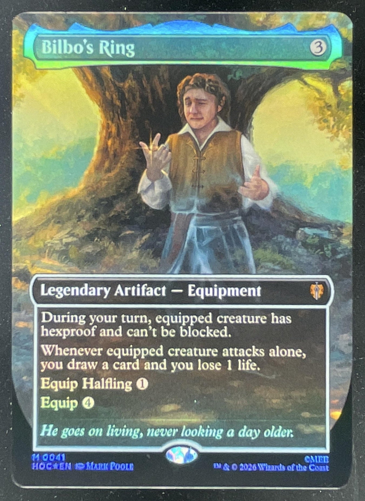 2026 Magic: The Gathering The Hobbit Eternal Mythic Rare Holo Bilbo's Ring Foil product image 1, provided for visual