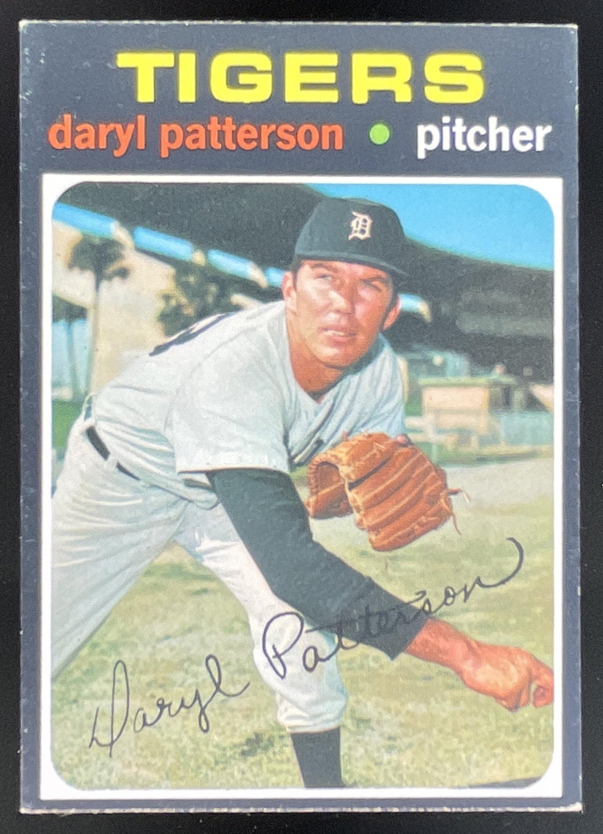1971 Topps #481 Daryl Patterson product image 1, provided for visual reference and product detail review