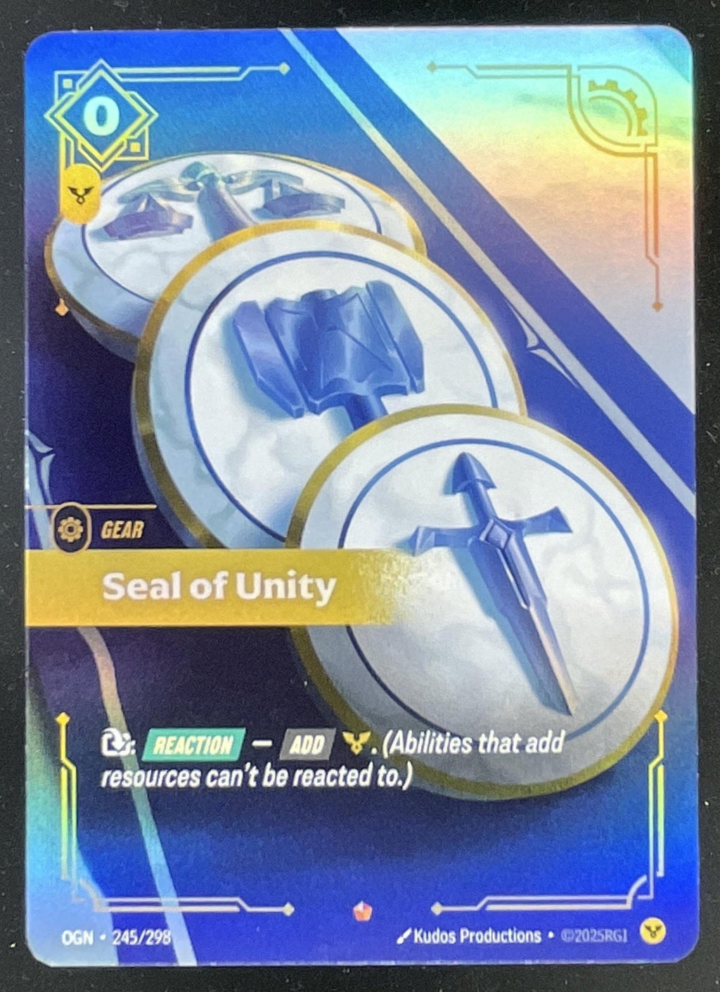 Riftbound League of Legends Seal of Unity - Origins OGN product image 1, provided for visual reference and product detail