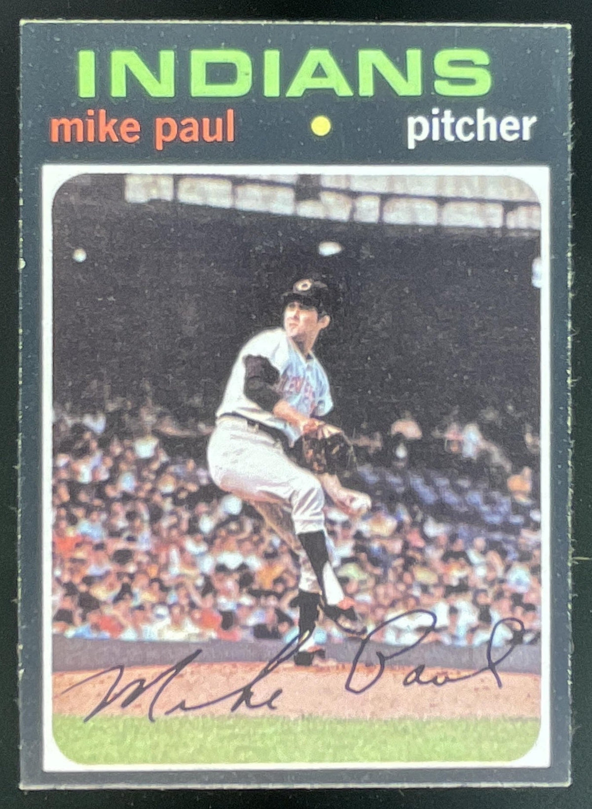 1971 Topps #454 Mike Paul product image 1, provided for visual reference and product detail review