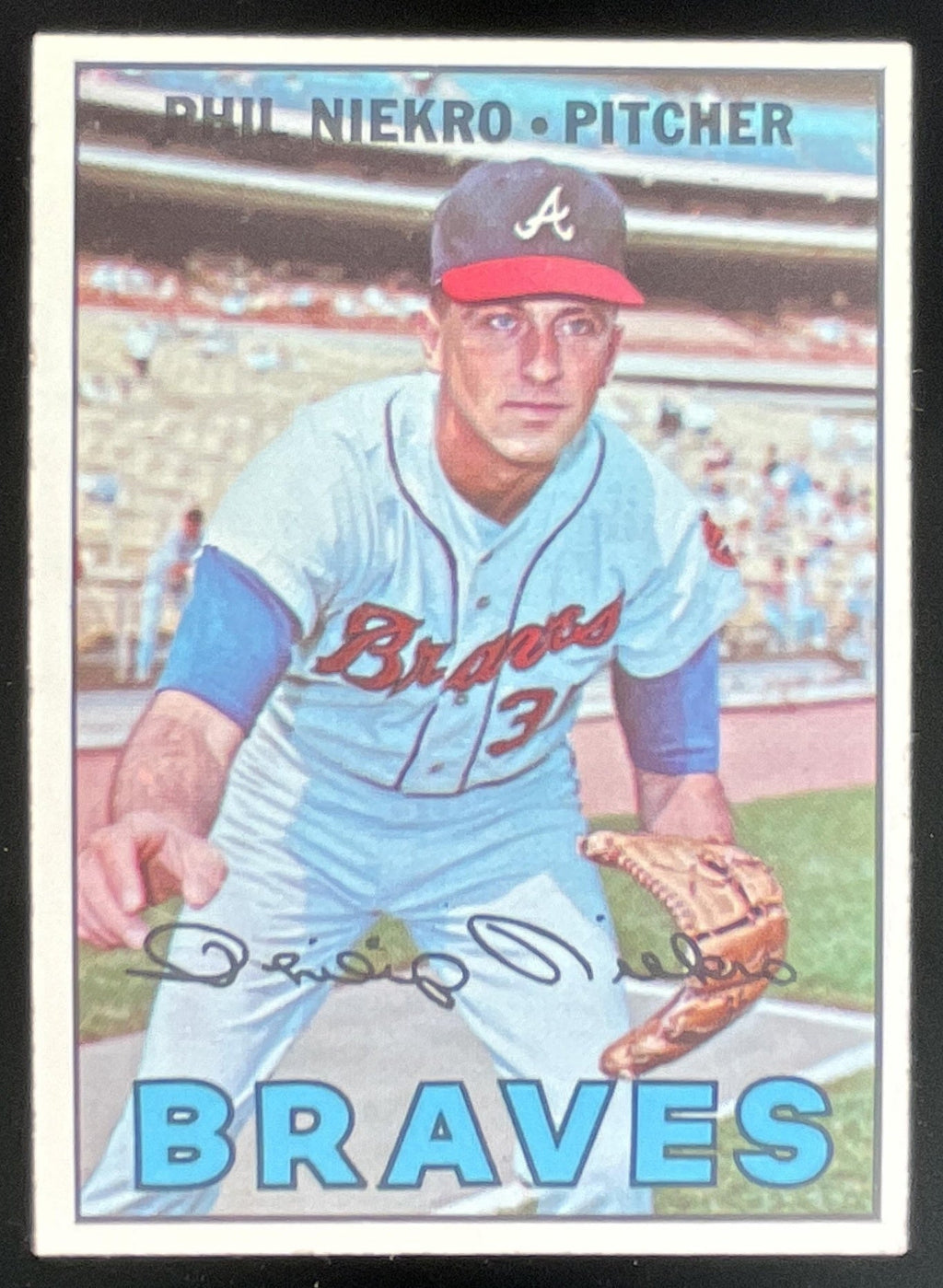 1967 Topps #456 Phil Niekro product image 1, provided for visual reference and product detail review