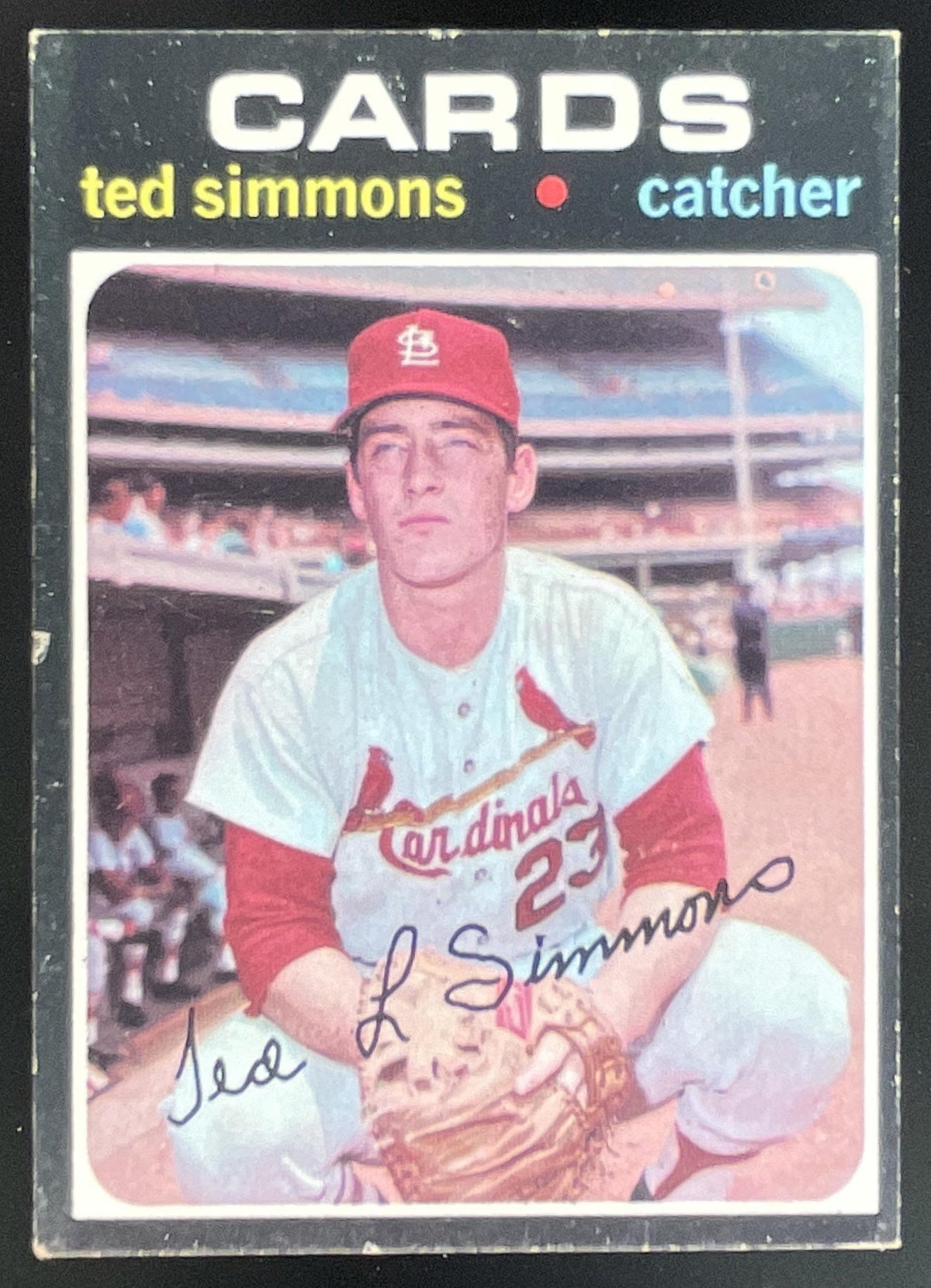 1971 Topps #117 Ted Simmons RC product image 1, provided for visual reference and product detail review