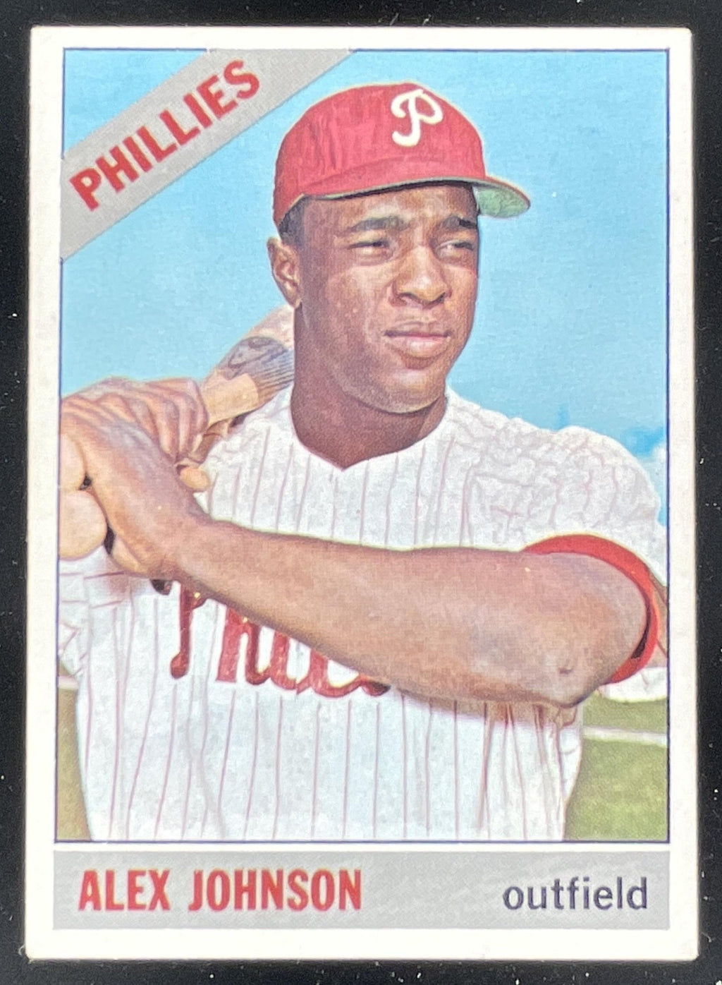 1966 Topps #104b Alex Johnson VAR product image 1, provided for visual reference and product detail review