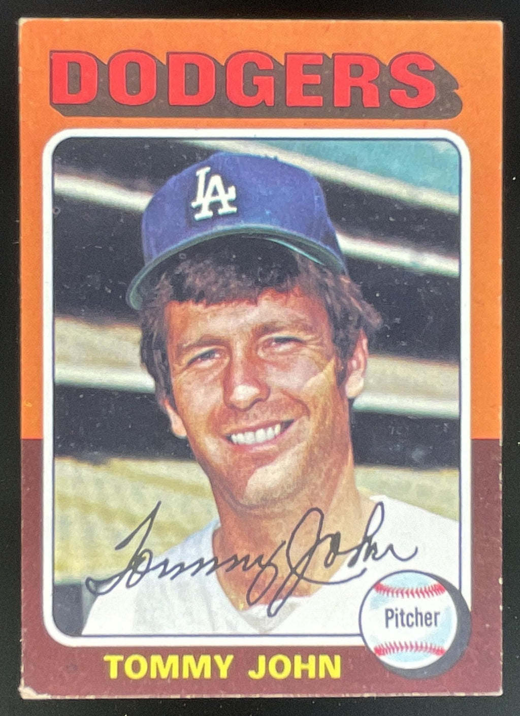 1975 Topps #47 Tommy John product image 1, provided for visual reference and product detail review