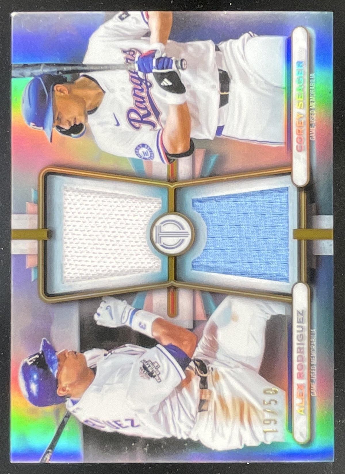 2026 Topps Tribute Dual Relics Gold #DR-RS Corey Seager Alex Rodriguez /50 product image 1, provided for visual reference