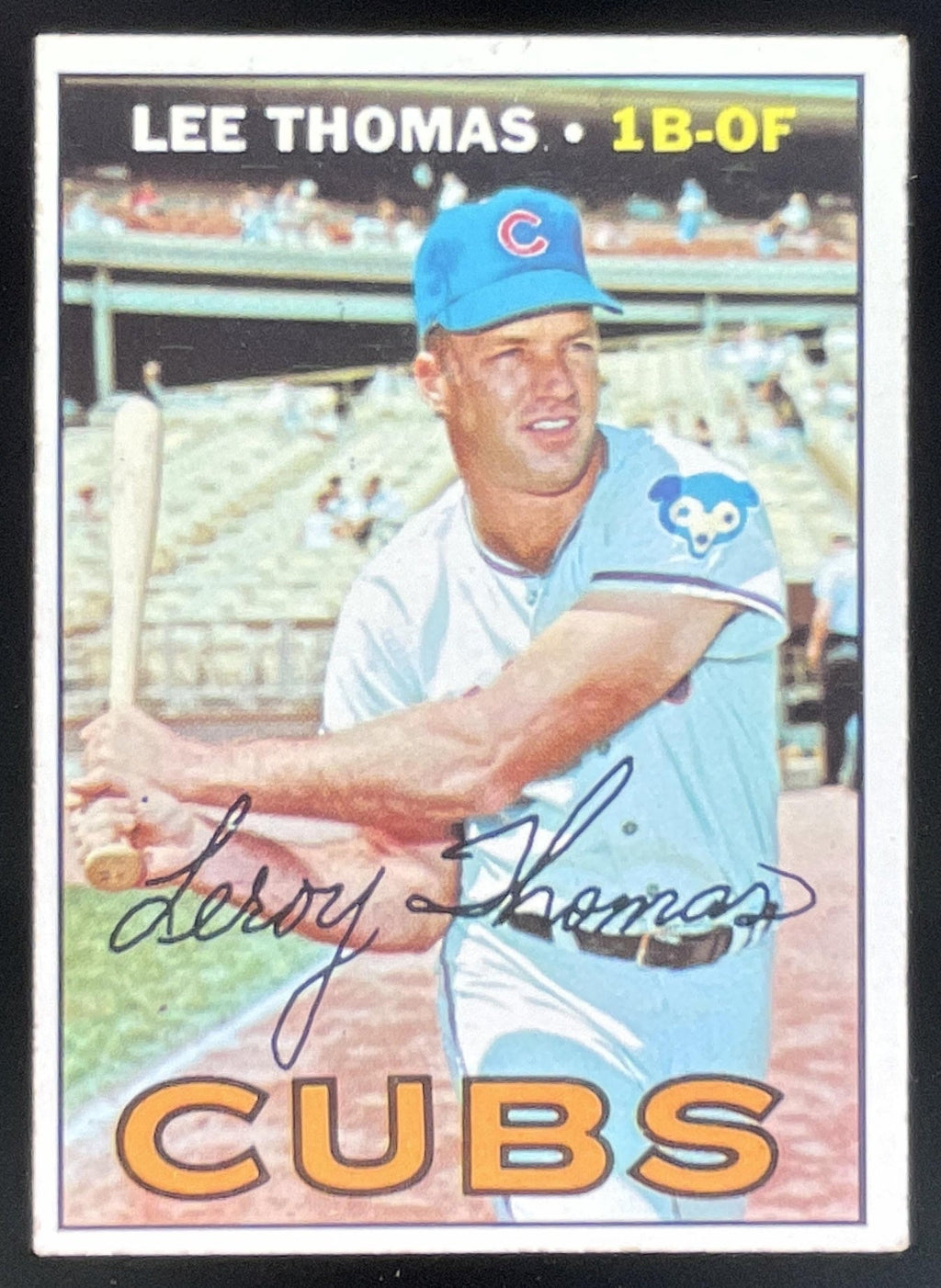 1967 Topps #458 Lee Thomas product image 1, provided for visual reference and product detail review