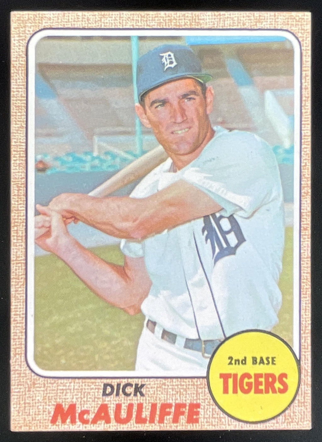 1968 Topps #285 Dick McAuliffe product image 1, provided for visual reference and product detail review