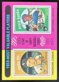 1975 Topps #197 1959s Nellie Fox Ernie Banks MVP product image 1, provided for visual reference and product detail review