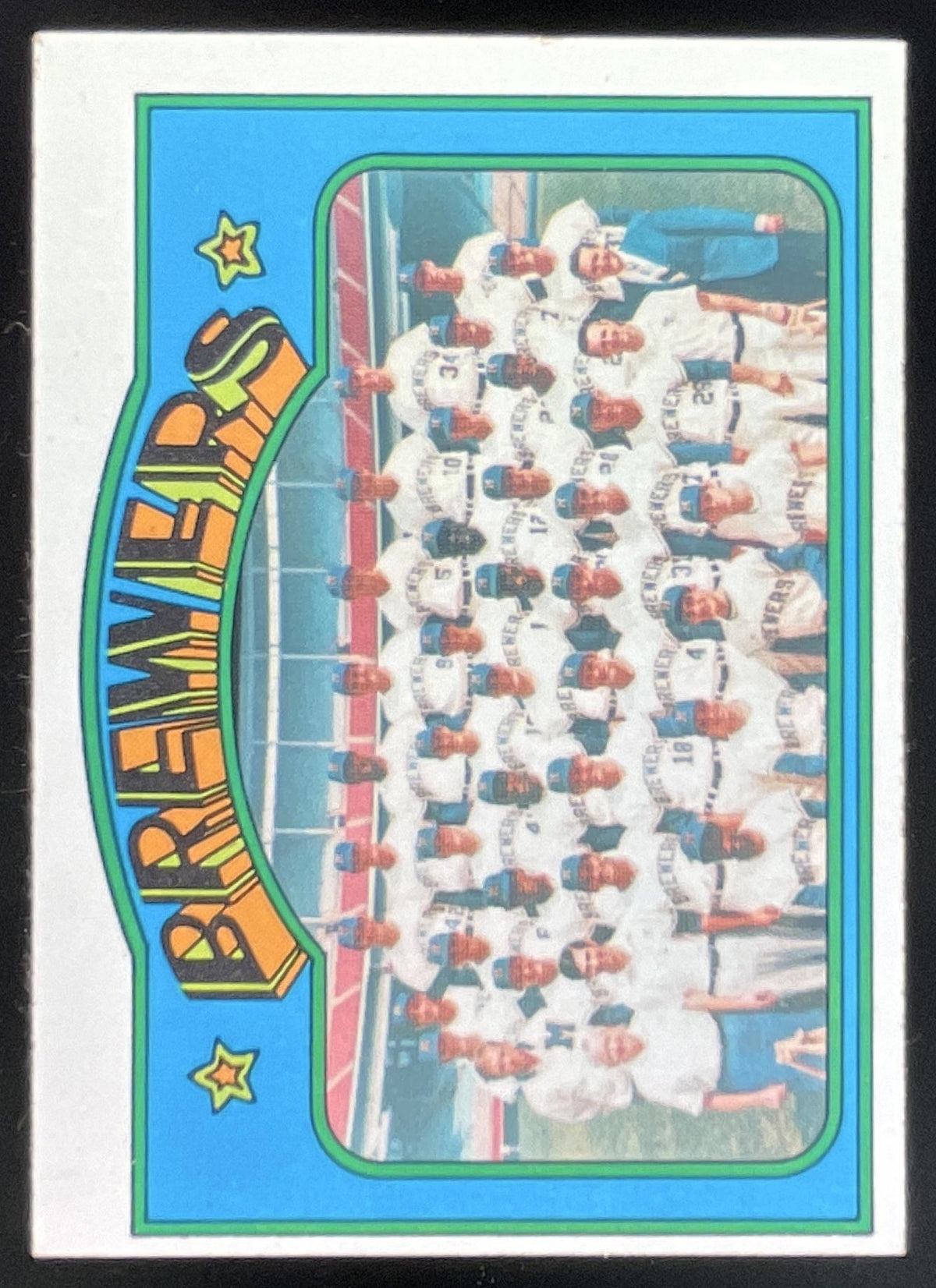 1972 Topps #106 Milwaukee Brewers product image 1, provided for visual reference and product detail review