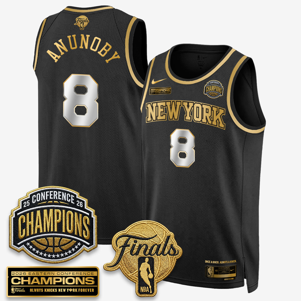 NYK 2026 NBA Eastern Conference Champions Black Gold product image 6