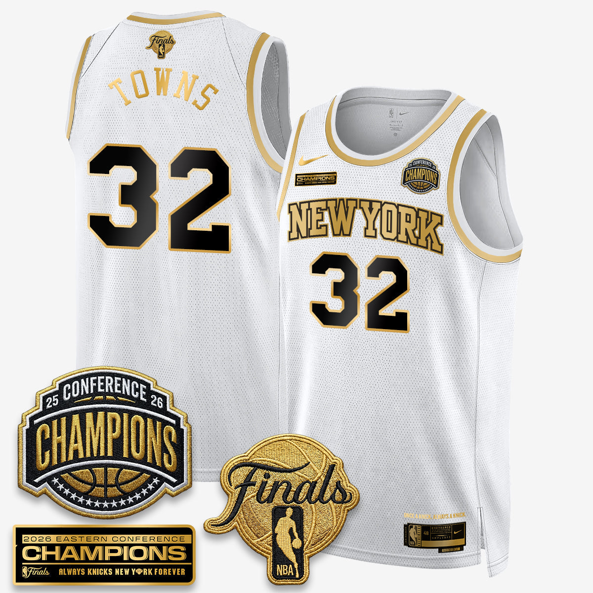 NYK 2026 NBA Eastern Conference Champions White Gold product image 4
