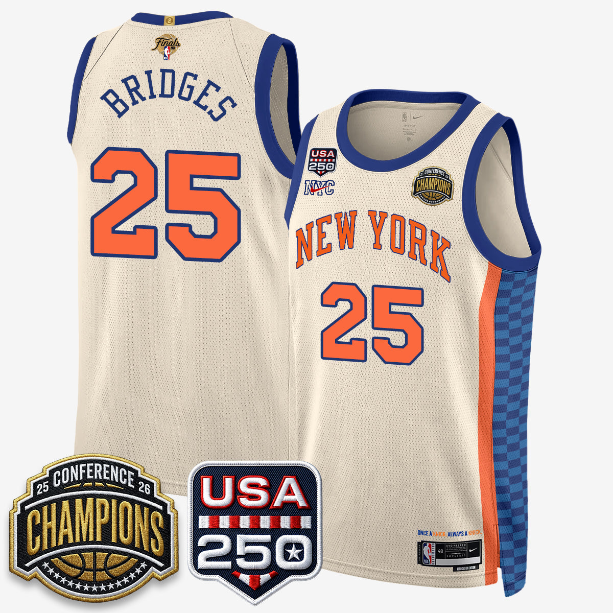 NYK 2026 NBA Eastern Conference Champions City Cream product image 8