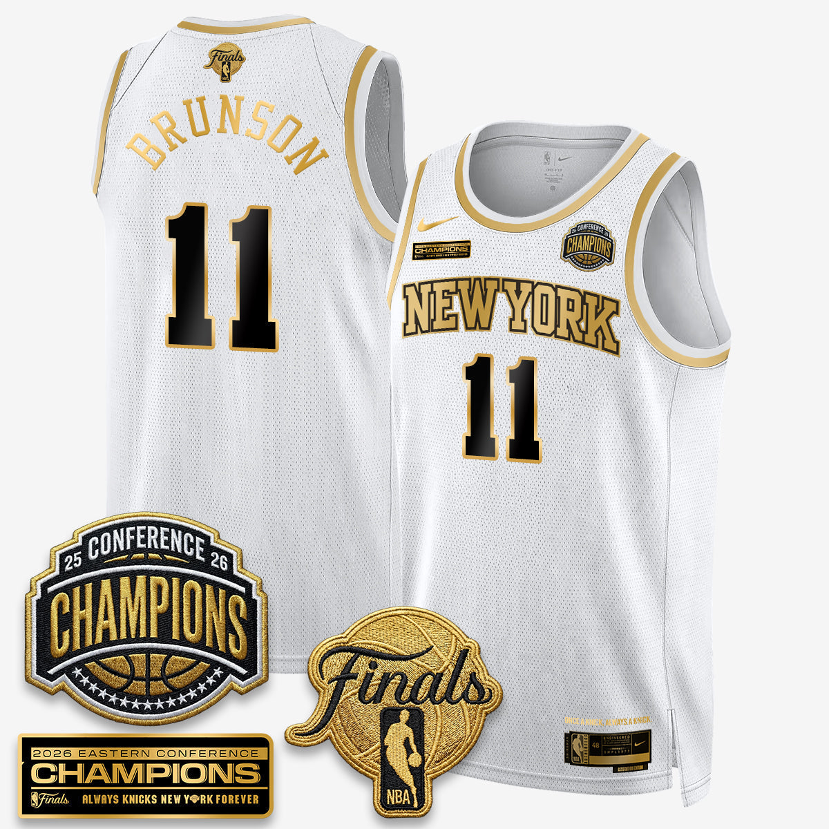 NYK 2026 NBA Eastern Conference Champions White Gold product image 2