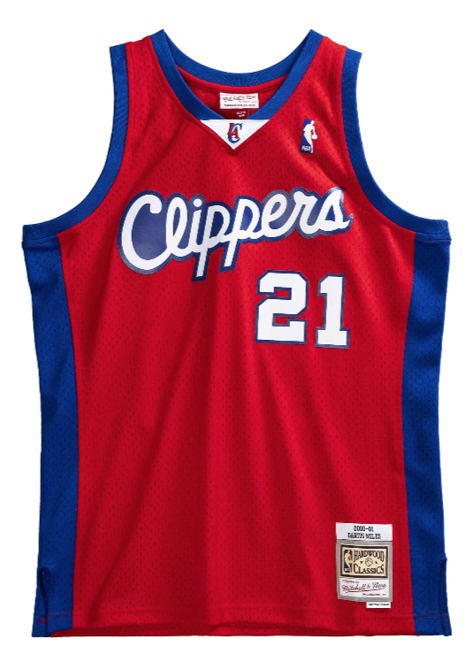 Men’s Darius Miles Los Angeles Clippers 2000-2001 Red product image 1