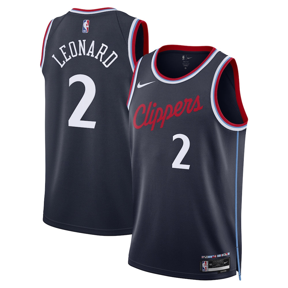 La Clippers Icon Edition Swingman Jersey Navy Kawhi Leonard product image 1
