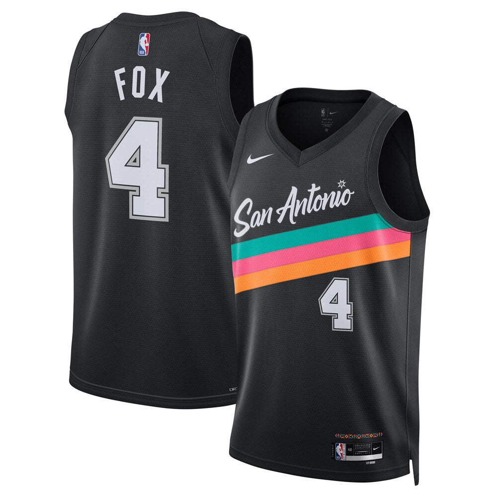 San Antonio Spurs 202526 City Edition Swingman Jersey Black product image 1