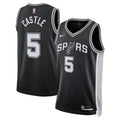 San Antonio Spurs Icon Swingman Jersey Black Stephon Castle product image 1