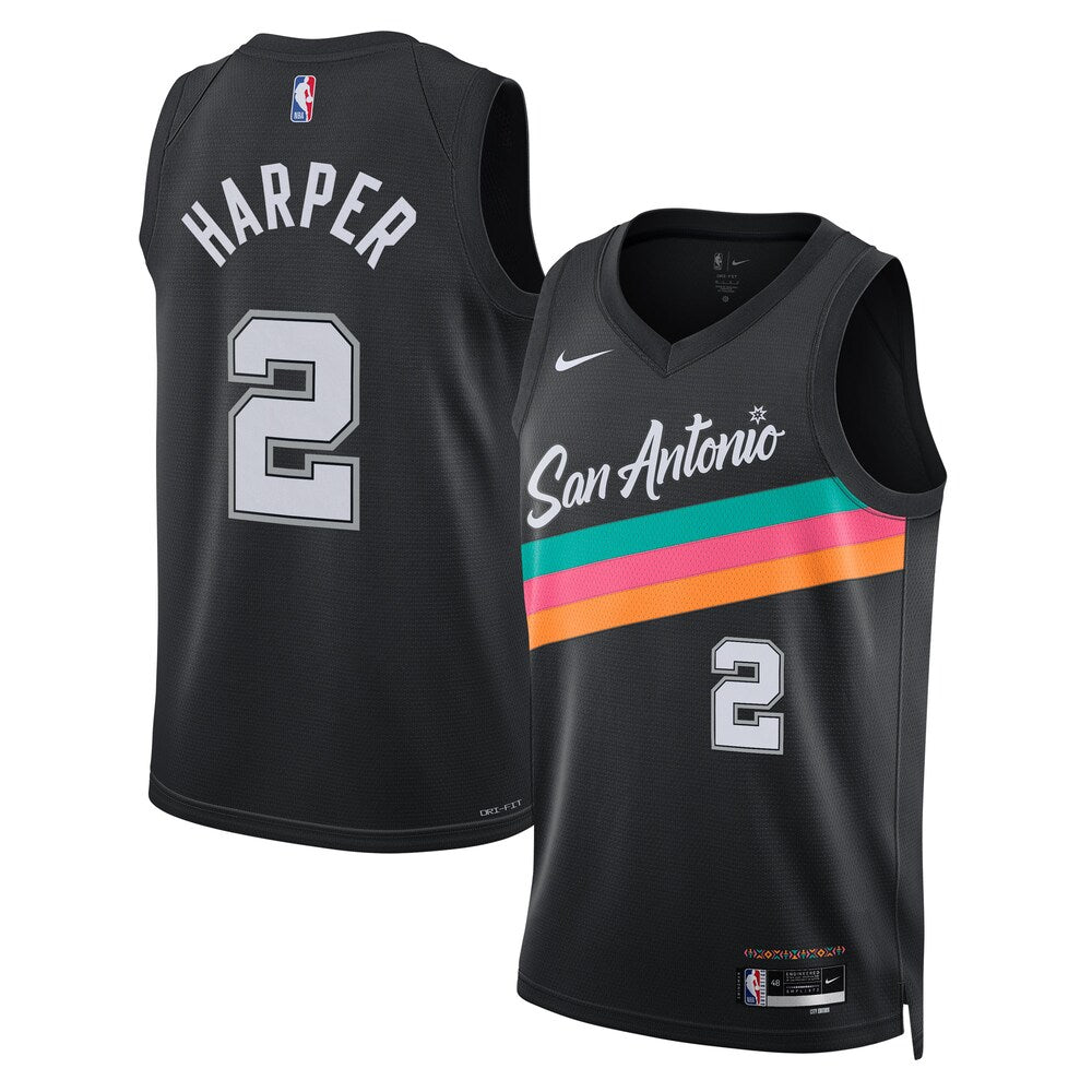San Antonio Spurs 202526 City Edition Swingman Jersey Black product image 1