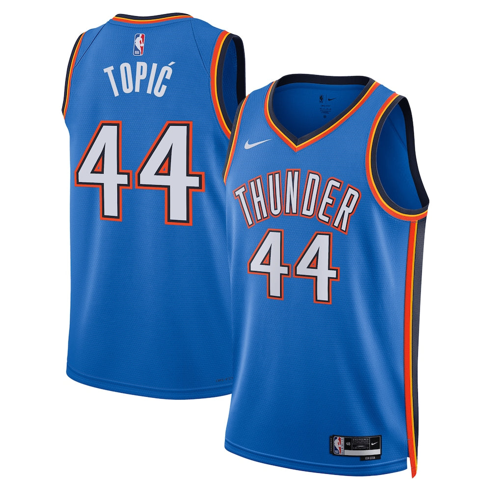 Oklahoma City Thunder Icon Swingman Jersey Blue Nikola Topi product image 1