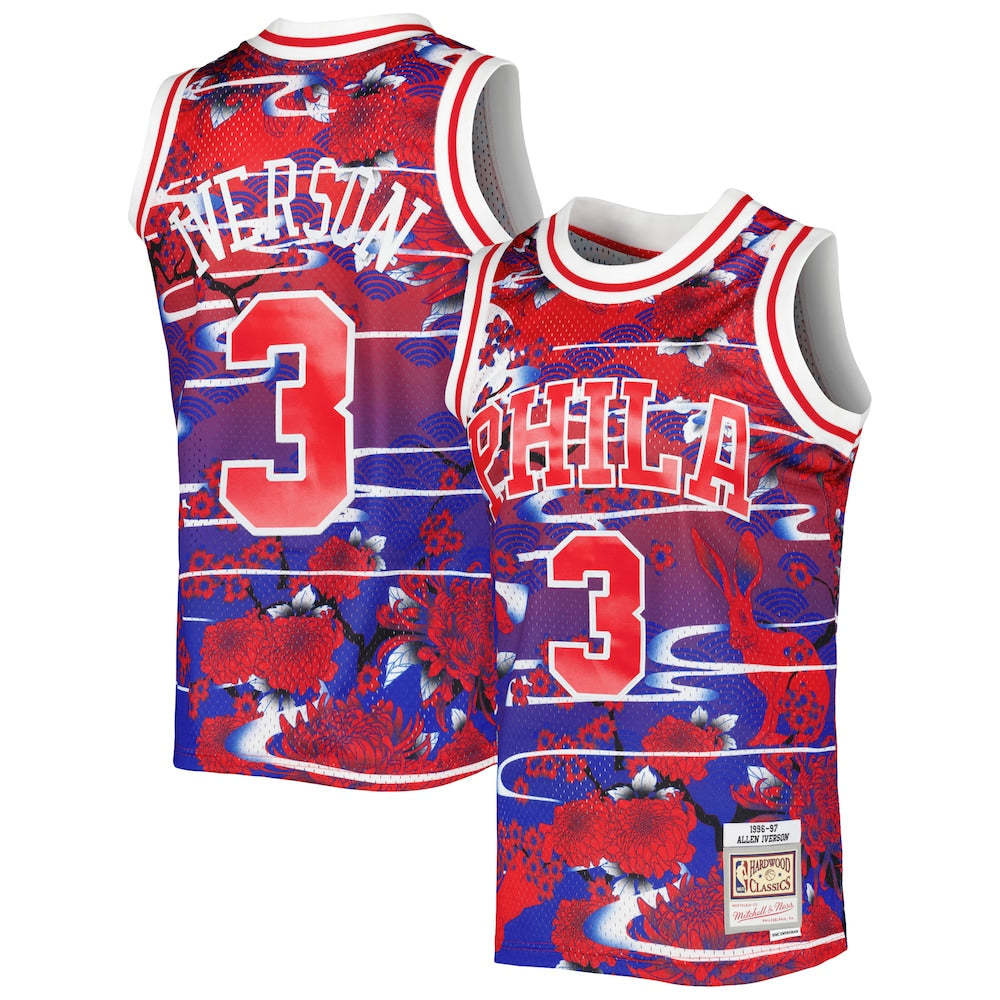 Allen Iverson Red Philadelphia 76Ers 199697 Hardwood product image 1